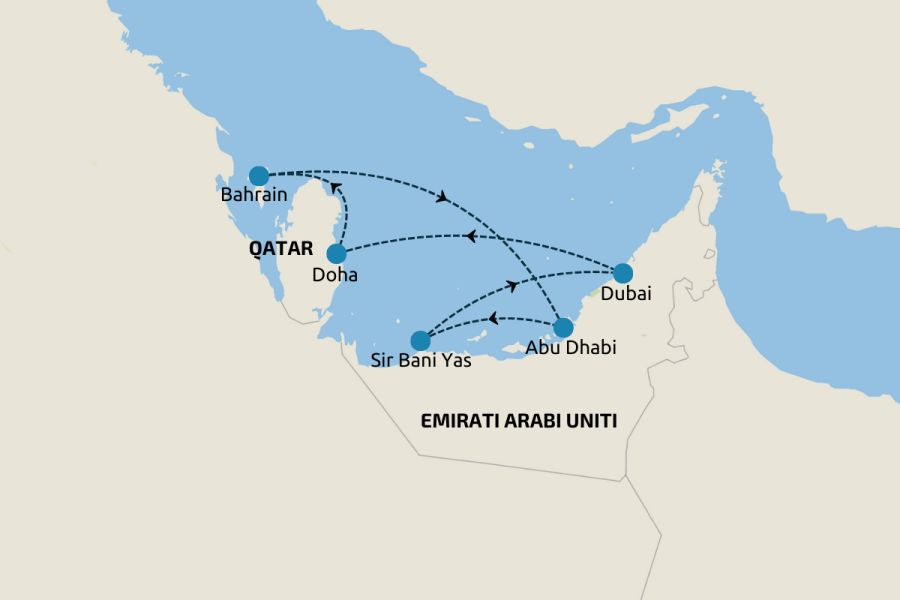 Avventura nel Golfo: Qatar, Bahrain, Emirati Arabi